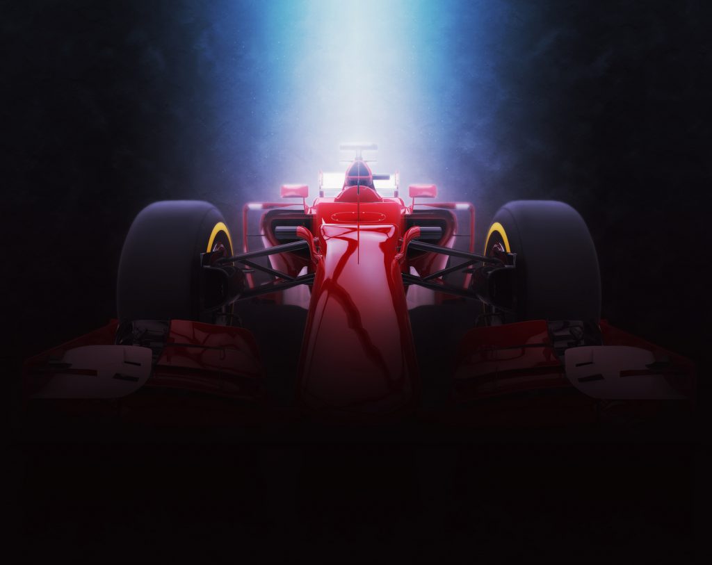 Red formula one car - epic lighting – Montreal Grand Prix